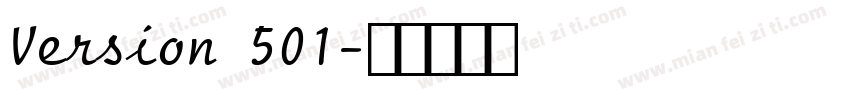 Version 501字体转换